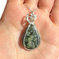 Sterling Silver Wire Wrapped Seraphinite Crystal Bezel Pendant