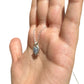 Sterling Silver | 14KT Gold Filled Mini Teardrop Sodalite Wire Wrapped Wishbone Pendant