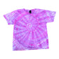 Youth Small Pink Spiral Ice Dye Tie Dye