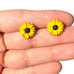 Black Eyed Susan | Sunflower Hypoallergenic Stud Clay Earrings