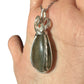 Sterling Silver Wire Wrapped Labradorite Crystal Bezel Pendant
