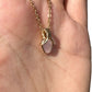 Sterling Silver | 14KT Gold Filled Mini Teardrop Amethyst Wishbone Wire Wrapped Pendant