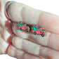 Hypoallergenic Christmas Vintage Truck and Tree Laser Engraved Wooden Earrings