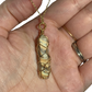 Sterling Silver | 14KT Gold Filled Wire Serpentine Wrapped Caged Pendant