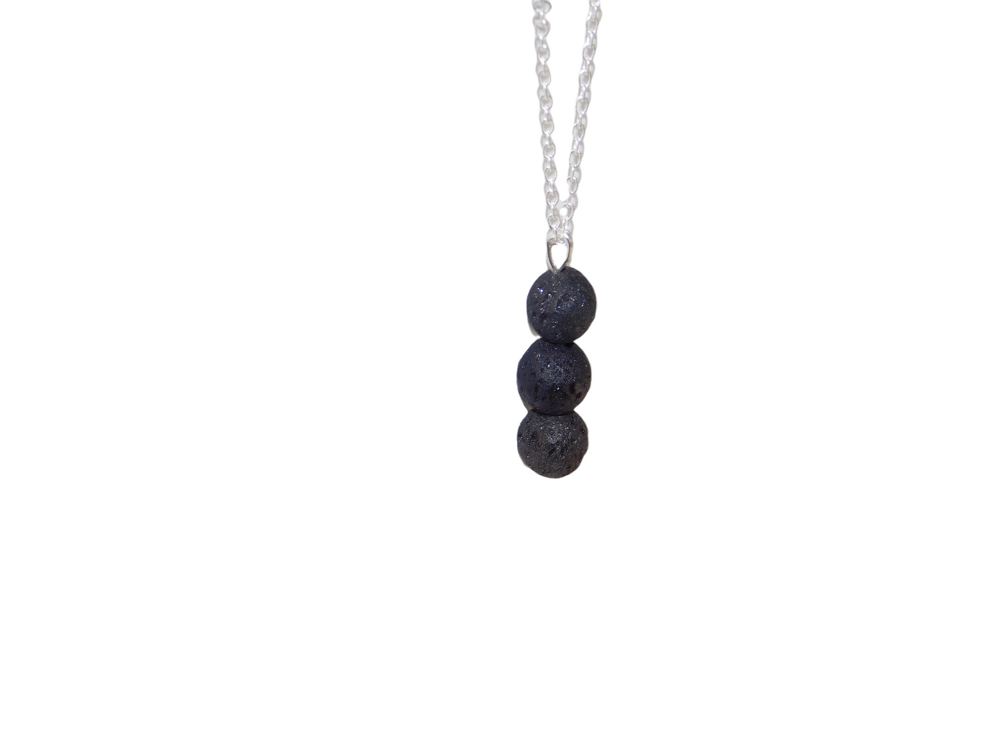 Black Aromatherapy Essential Oil Diffuser Necklace