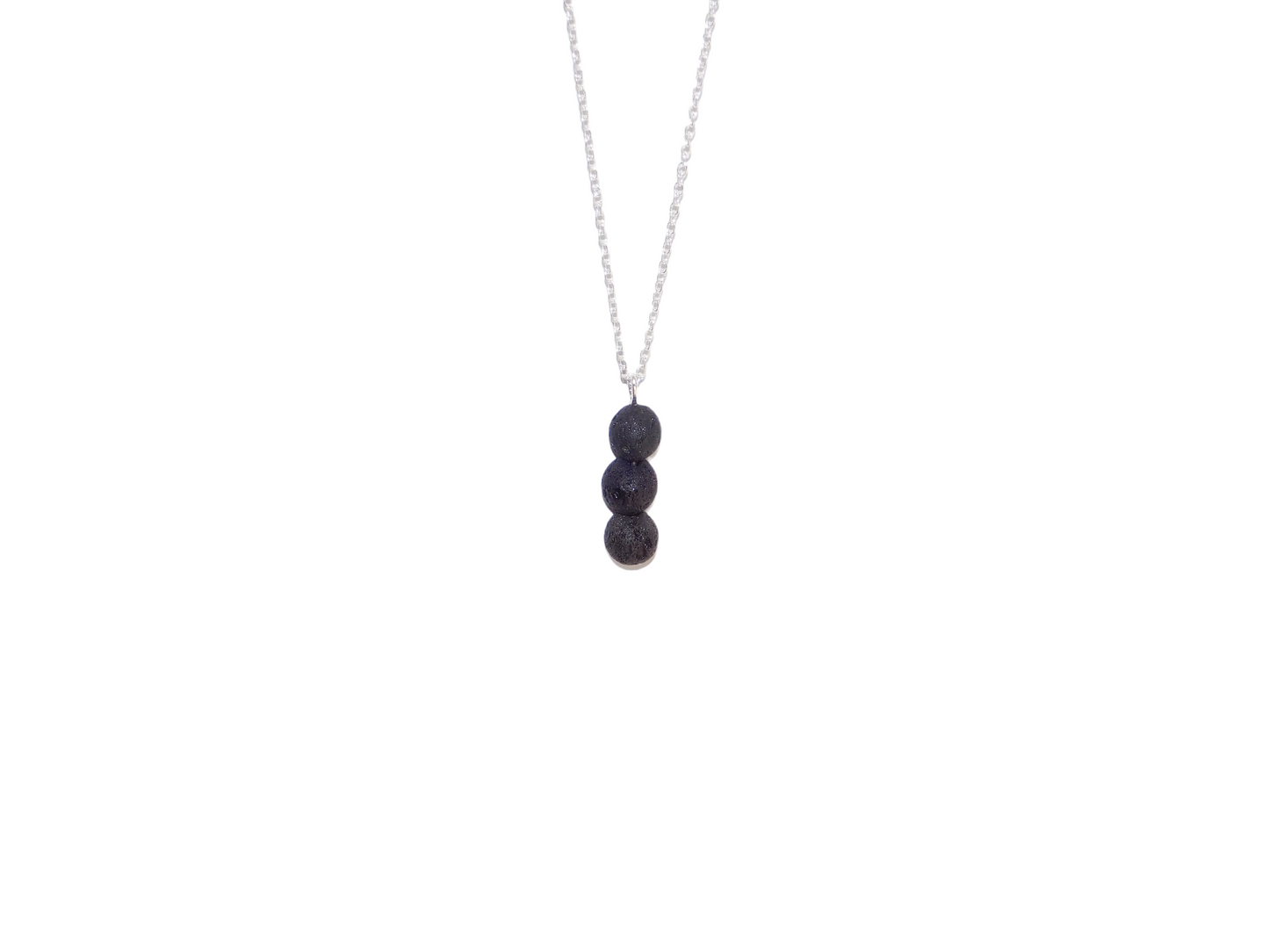 Black Aromatherapy Essential Oil Diffuser Necklace