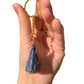 Silver | Gold Wire Wrapped Lapis Lazuli Crystal Keychain