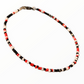 Red | White | Black Seed Bead Ankle Bracelet