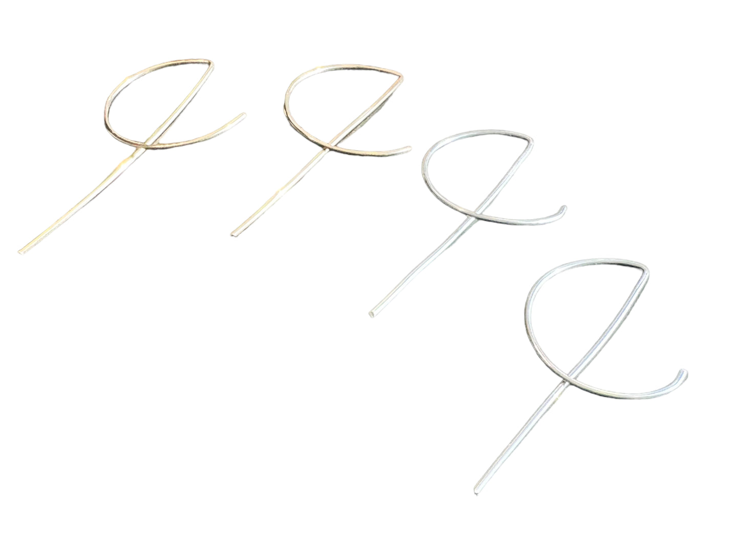 Sterling Silver | 14KT Gold Filled Circle Threader Earrings