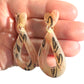 Hypoallergenic Translucent Hollow Teardrop Black and Pink Heart Clay Dangle Earrings