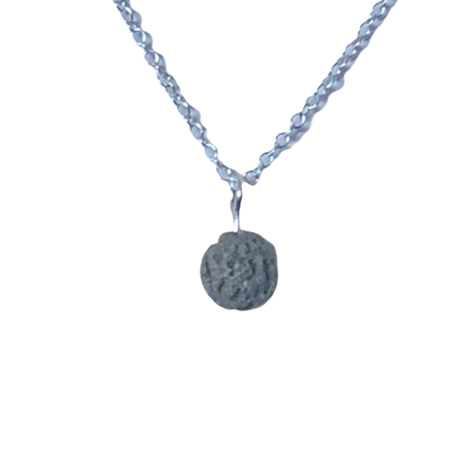 Gray Lava Stone Aromatherapy Essential Oil Diffuser Necklace