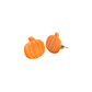 Orange | Purple Hypoallergenic Pumpkin Stud Clay Earrings