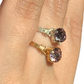 Sterling Silver | 14KT Gold Filled Light Amethyst Crystal Ring