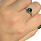 Sterling Silver | 14KT Gold Filled Blue Zircon Crystal Ring